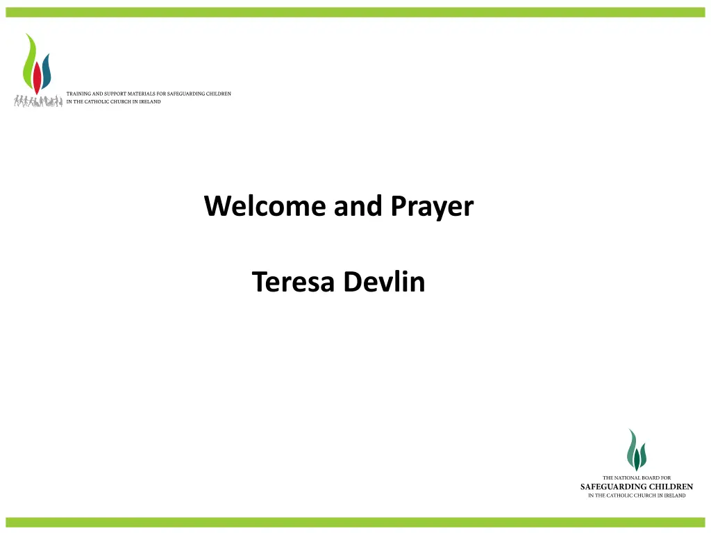 welcome and prayer