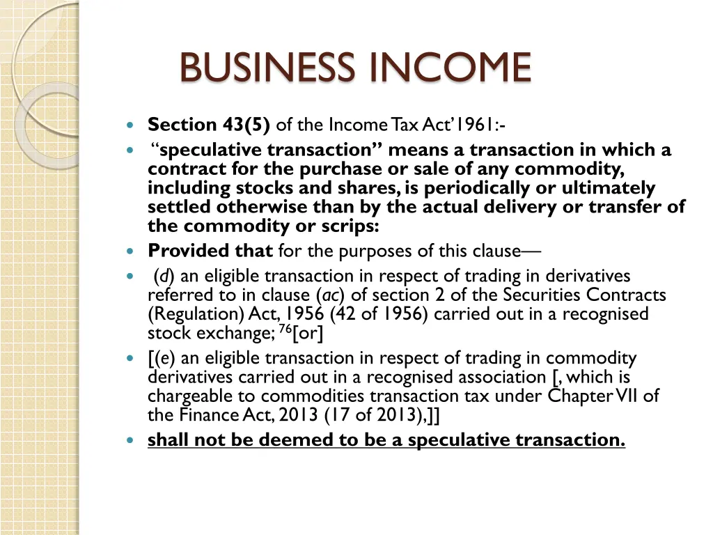 business income