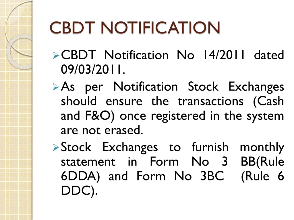 cbdt notification