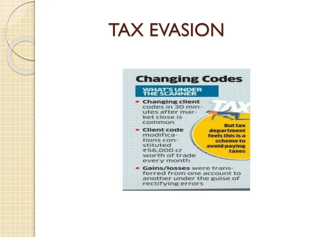 tax evasion