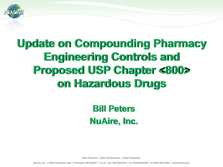 update on compounding pharmacy engineering