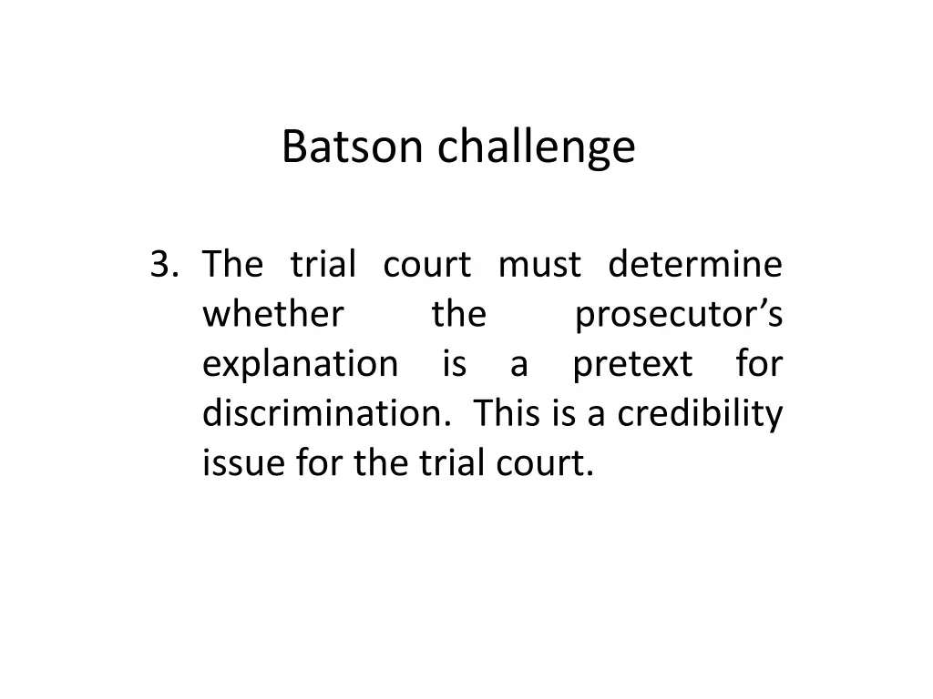 batson challenge 2