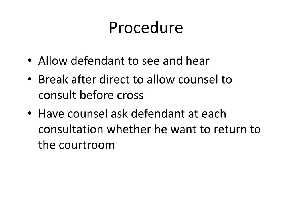 procedure