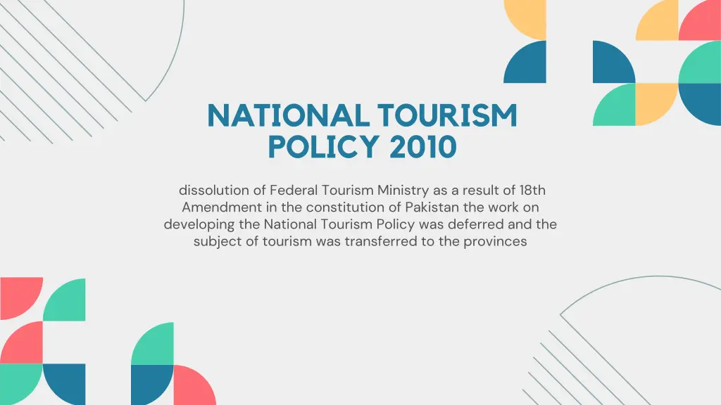 national tourism policy 2010