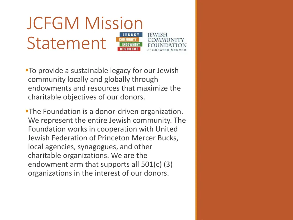 jcfgm mission statement