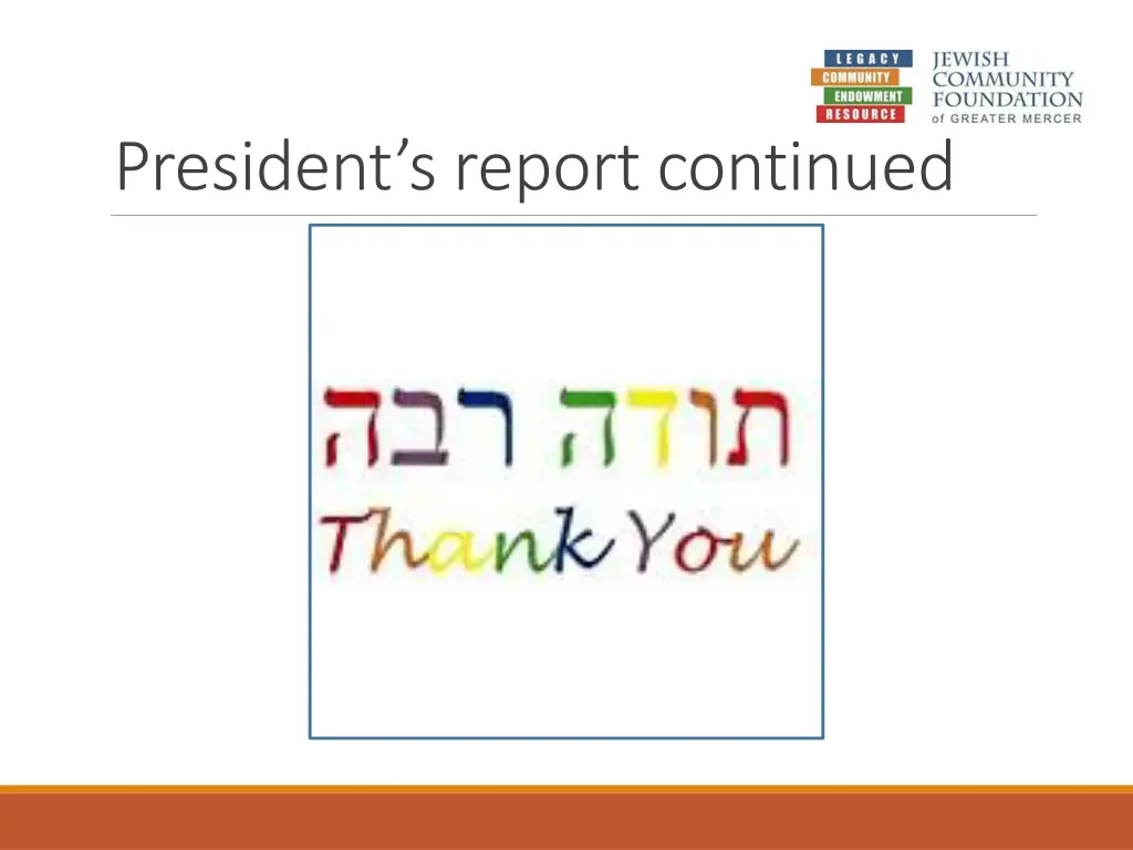 president s report continued 3