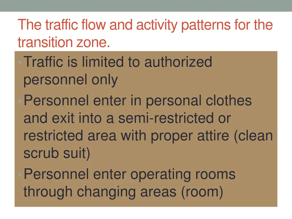 the traffic flow and activity patterns