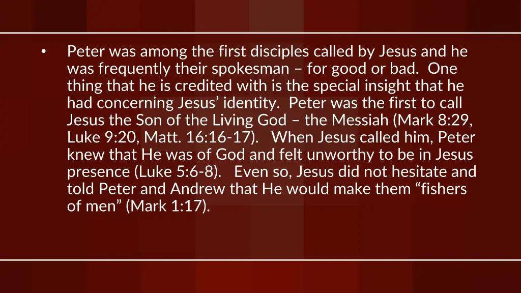 peter was among the first disciples called