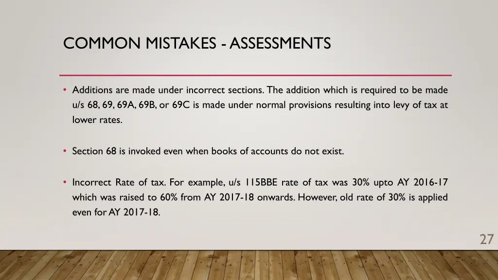 common mistakes assessments 4