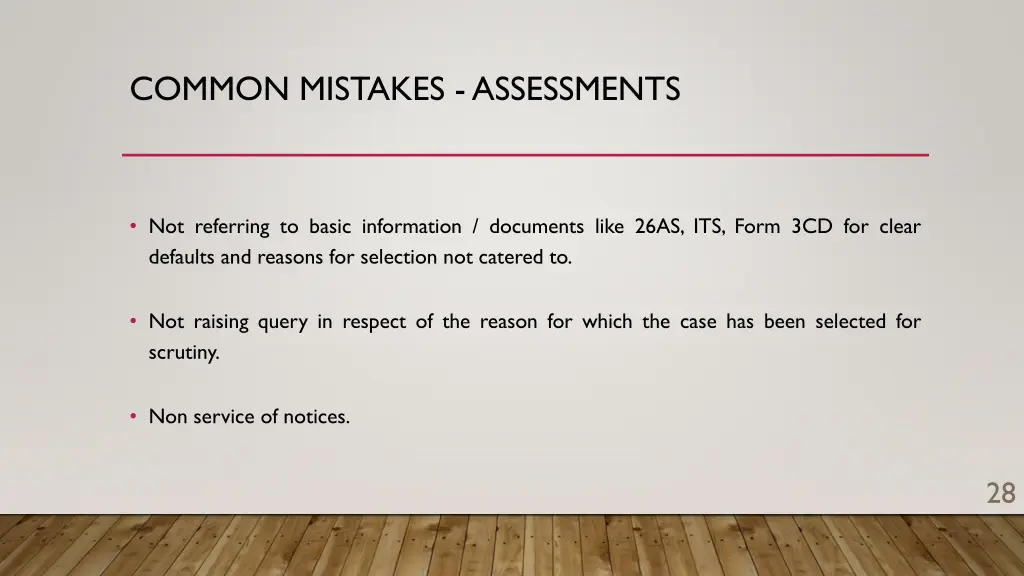 common mistakes assessments 5