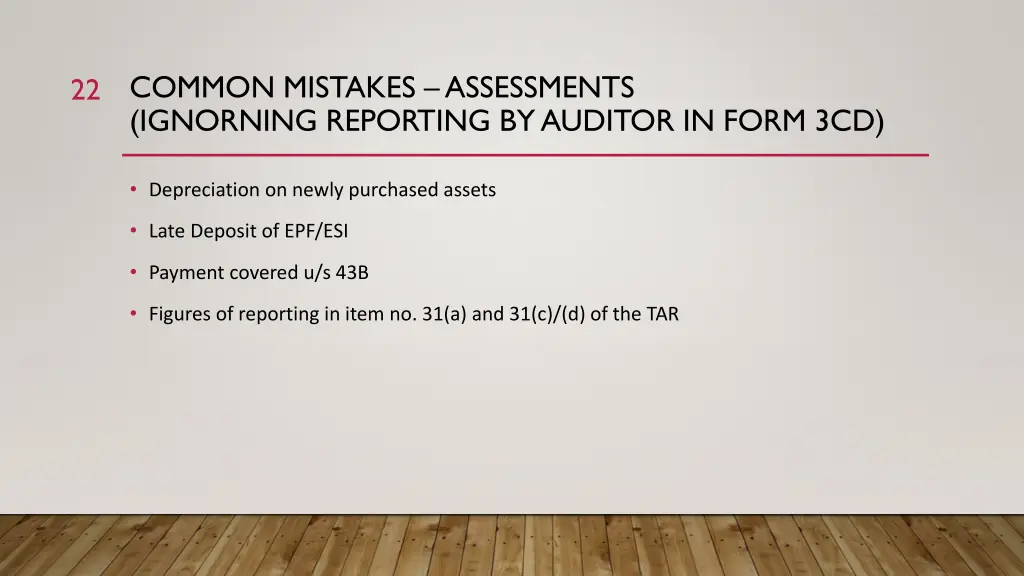 common mistakes assessments ignorning reporting