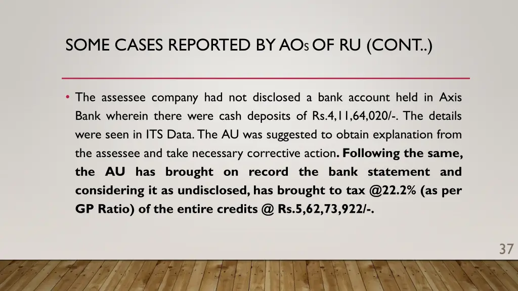 some cases reported by ao s of ru cont 4