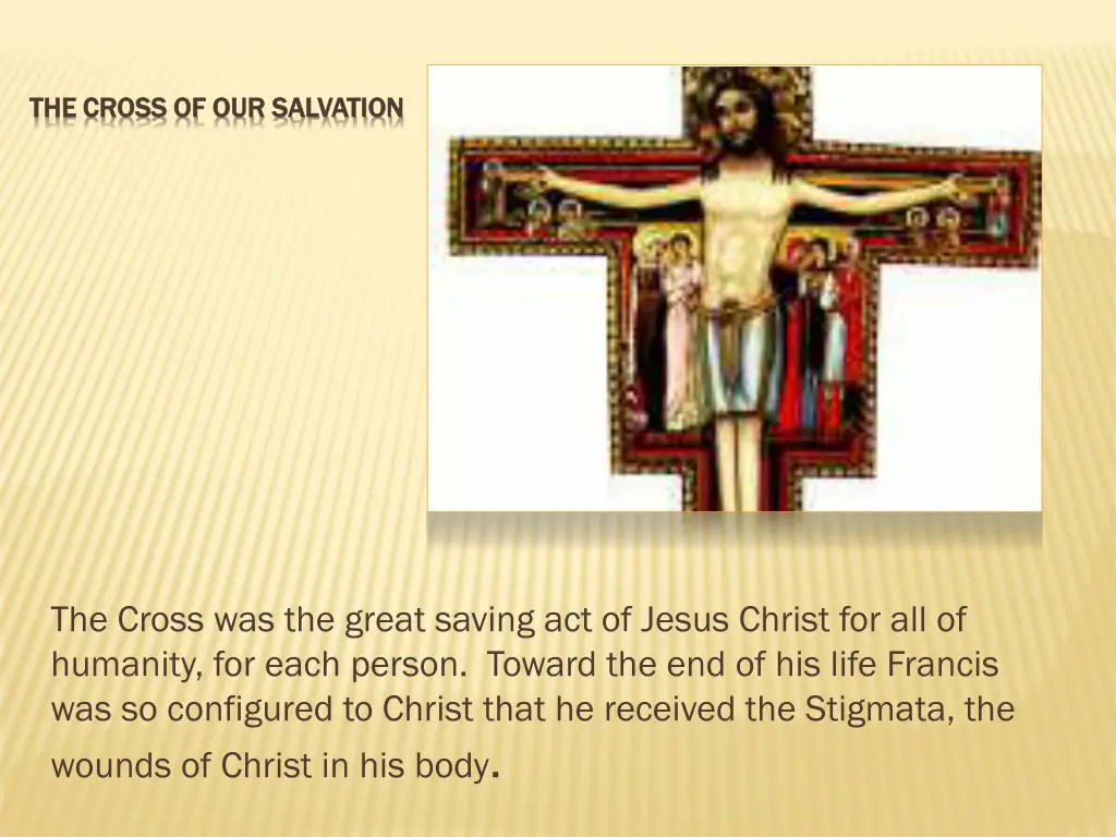 the cross of our salvation the cross