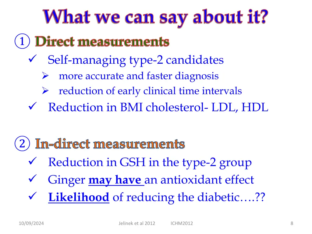 what we can say about it direct measurements self