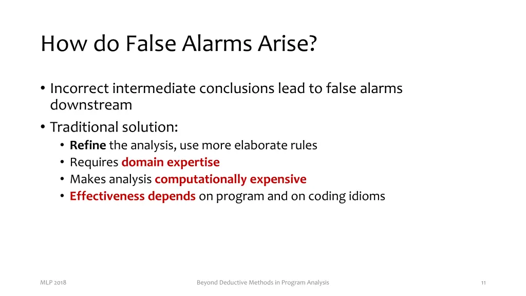 how do false alarms arise 1