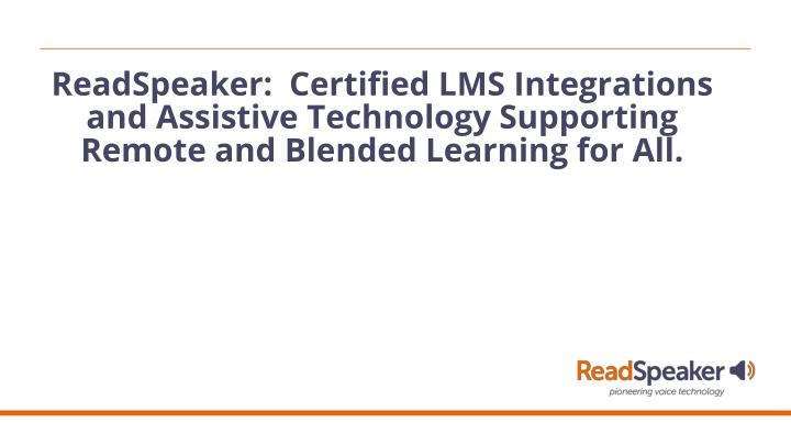 readspeaker certified lms integrations