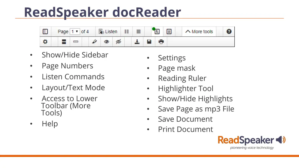 readspeaker docreader