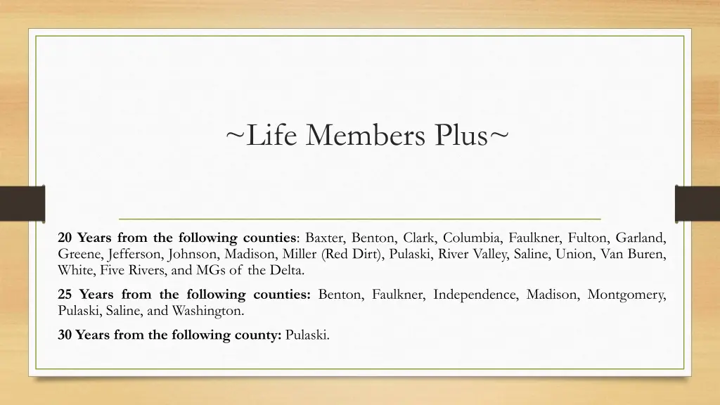 life members plus