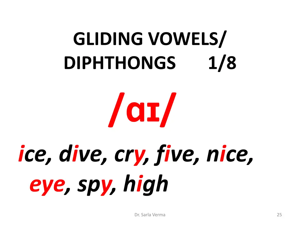 gliding vowels diphthongs 1 8