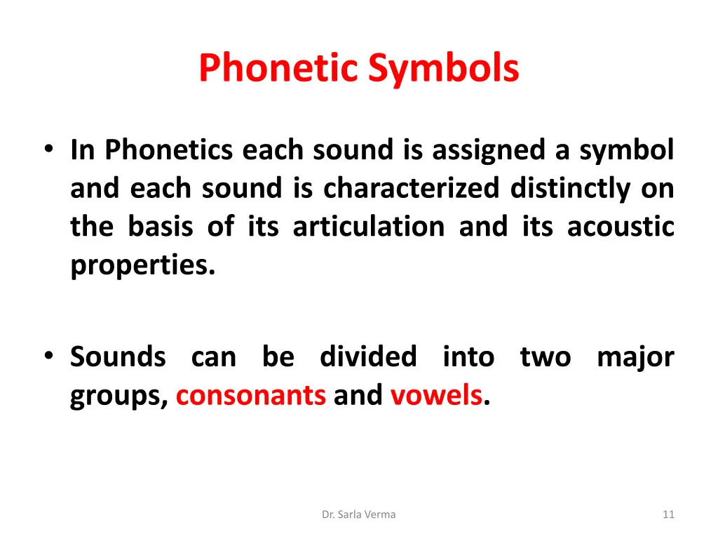 phonetic symbols