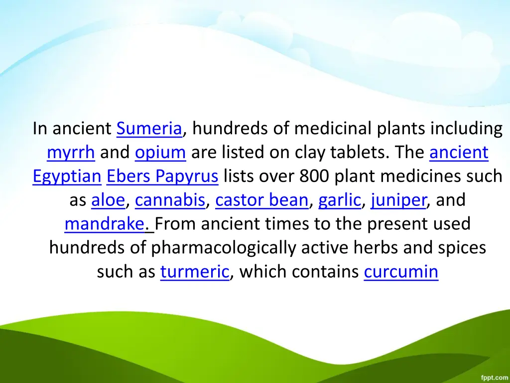 in ancient sumeria hundreds of medicinal plants