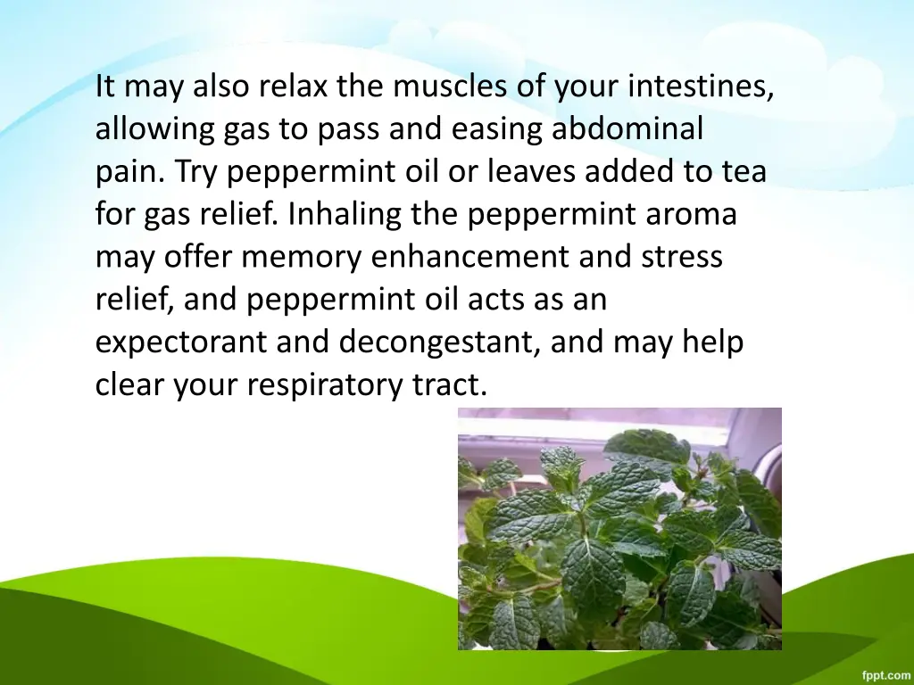 it may also relax the muscles of your intestines