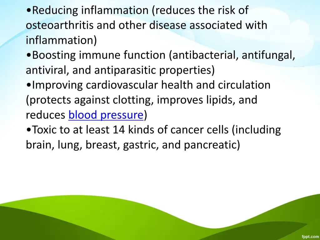 reducing inflammation reduces the risk