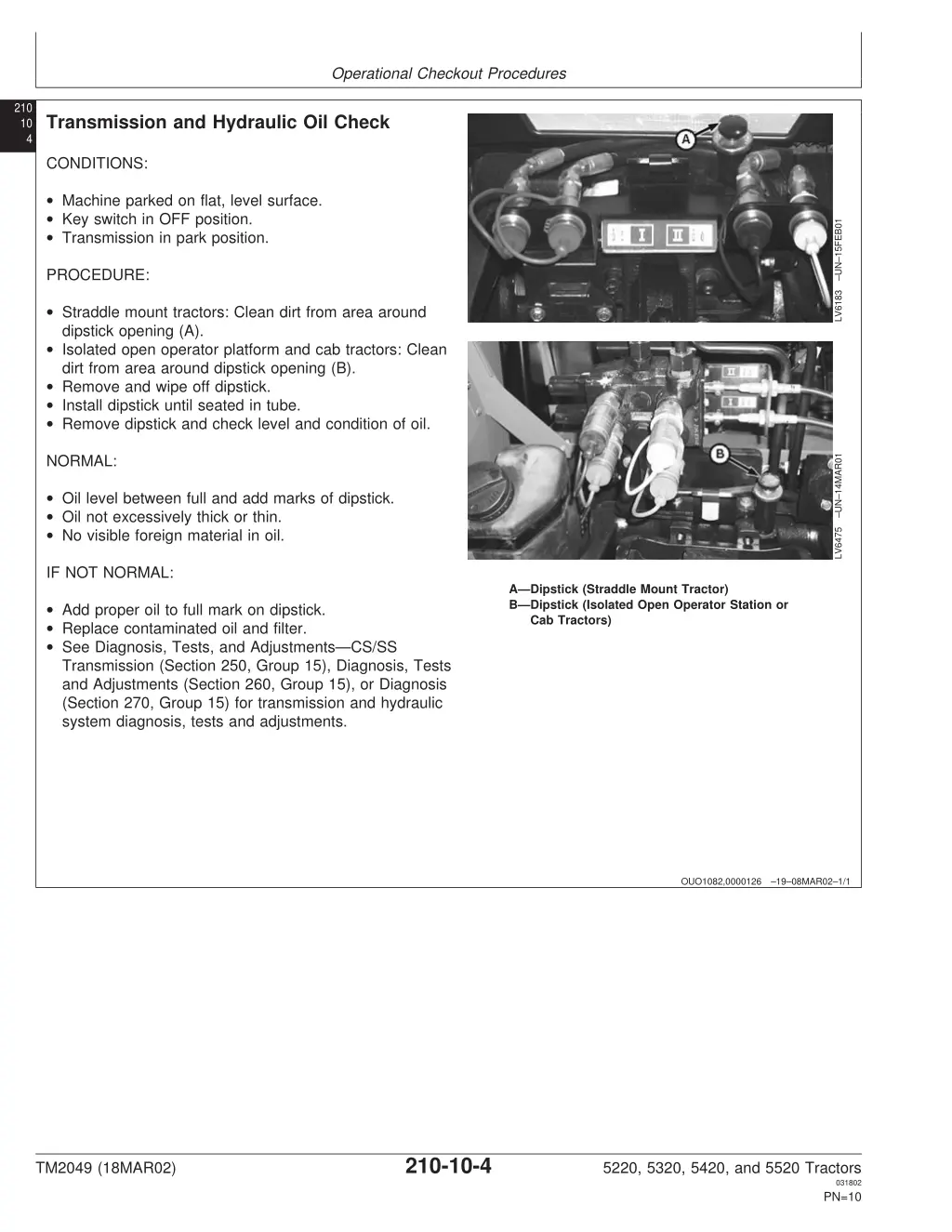 operational checkout procedures 2