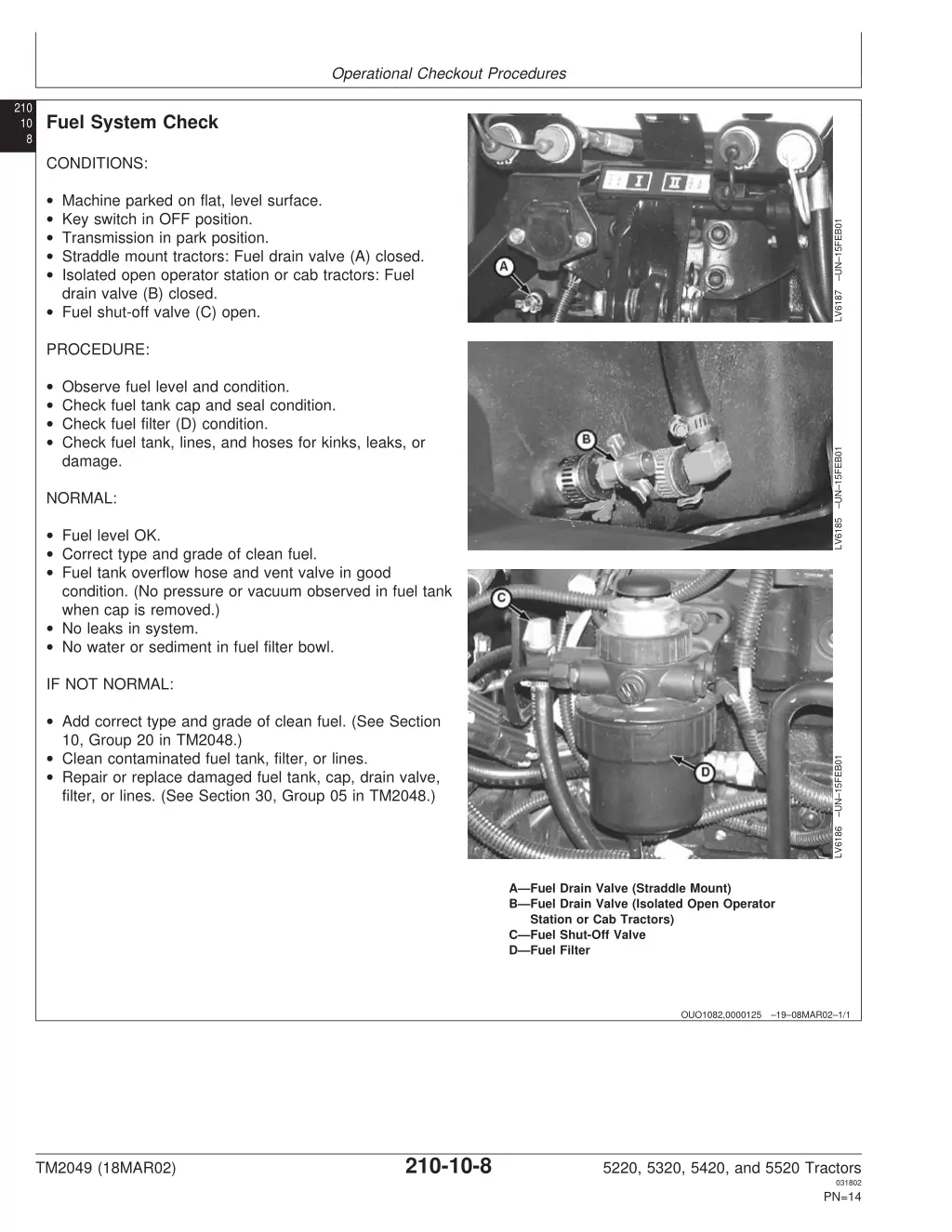 operational checkout procedures 6