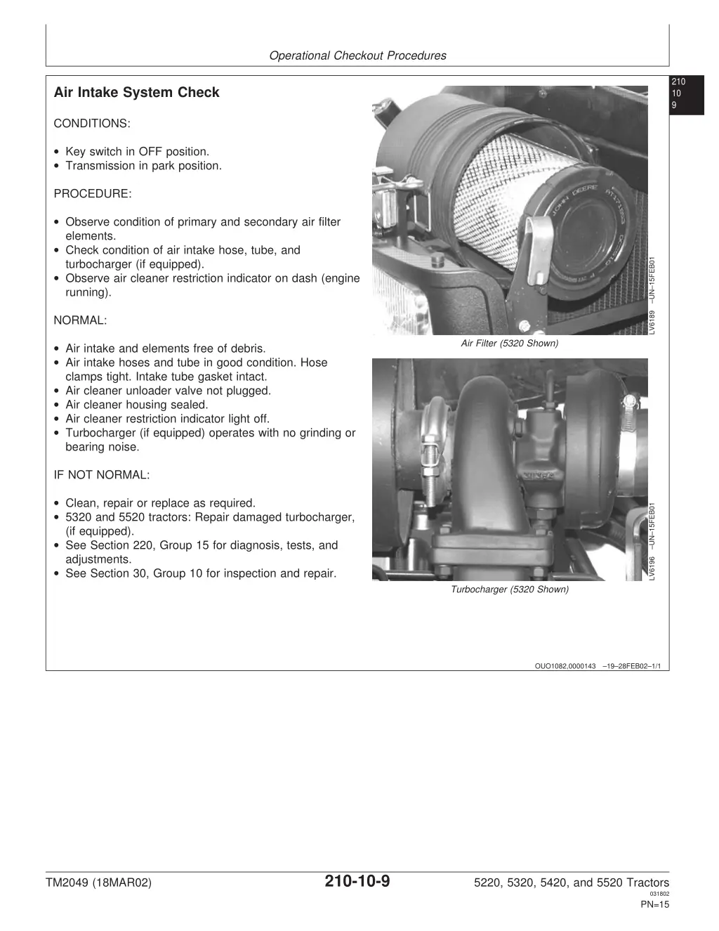 operational checkout procedures 7