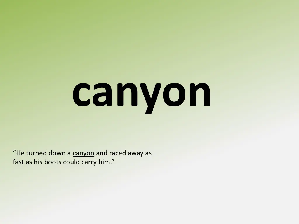 canyon