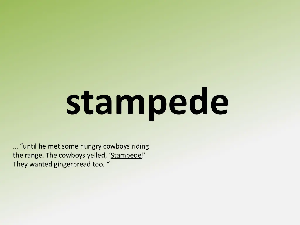 stampede