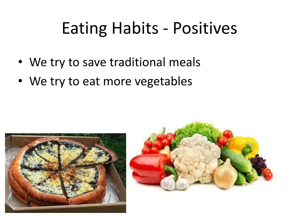 eating habits positives