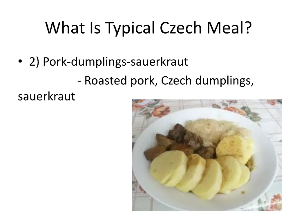 what is typical czech meal 1