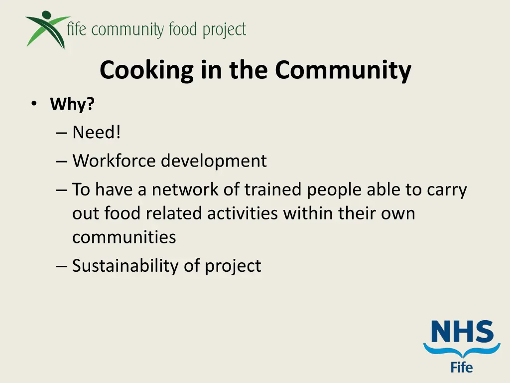 cooking in the community