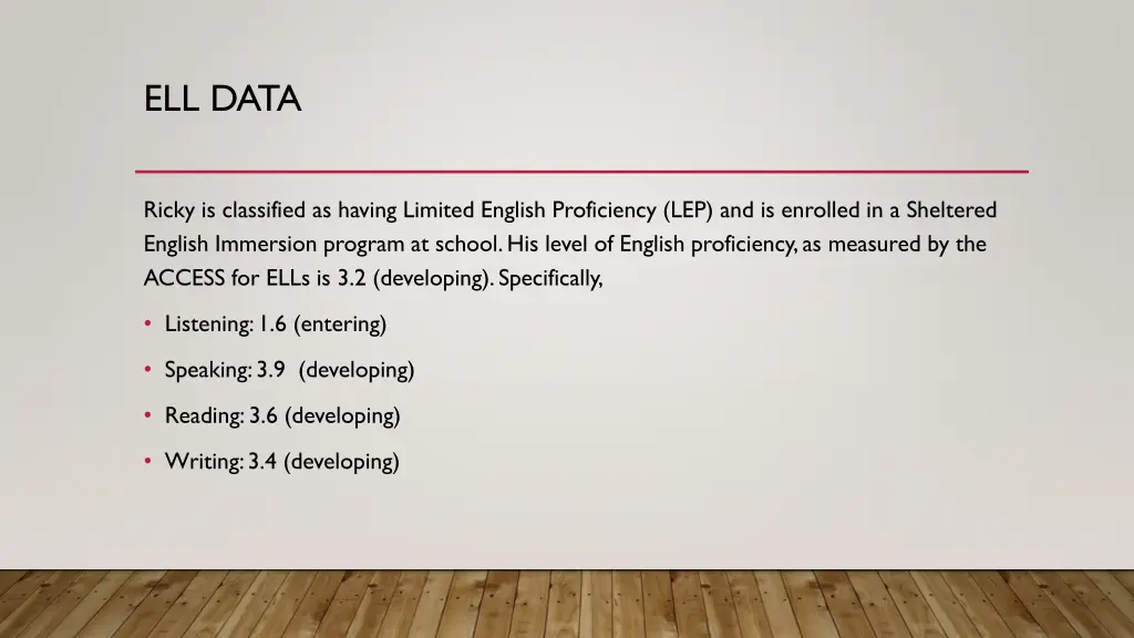 ell data