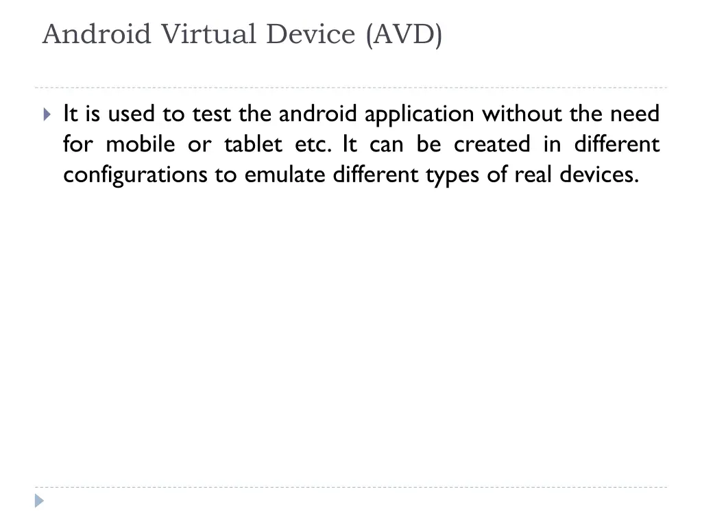 android virtual device avd