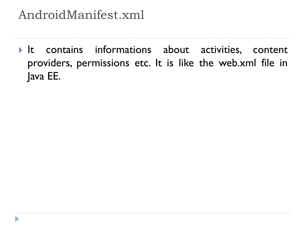 androidmanifest xml