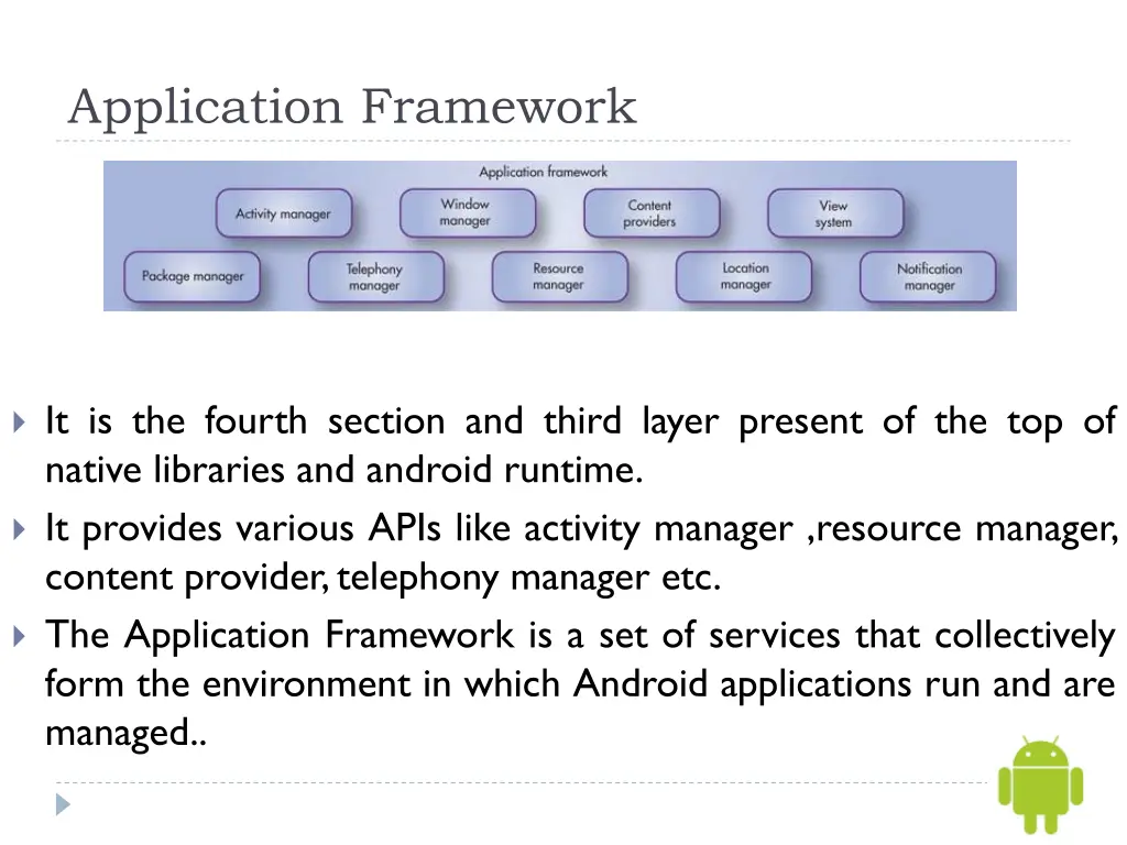 application framework