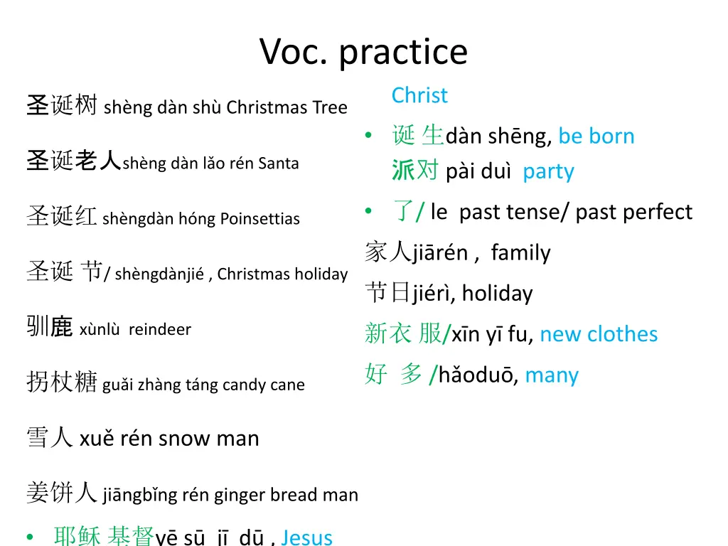 voc practice