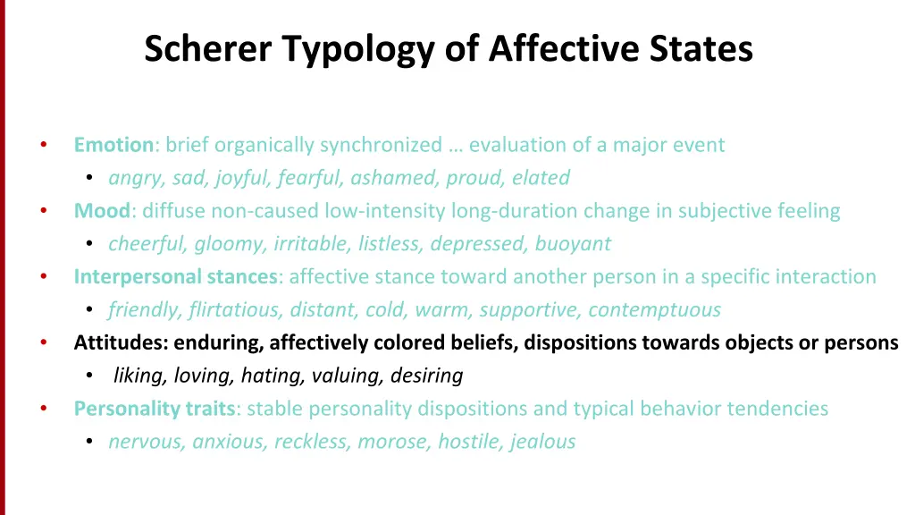 scherer typology of affective states 1