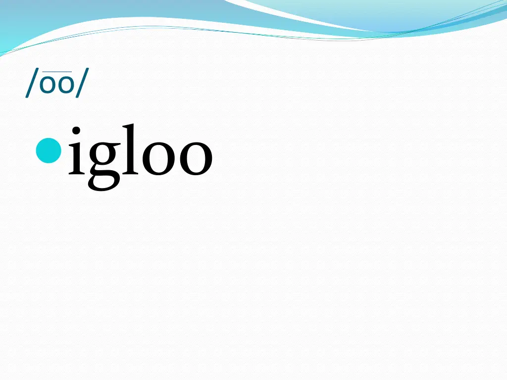 oo igloo