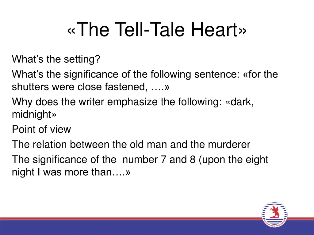 the tell tale heart