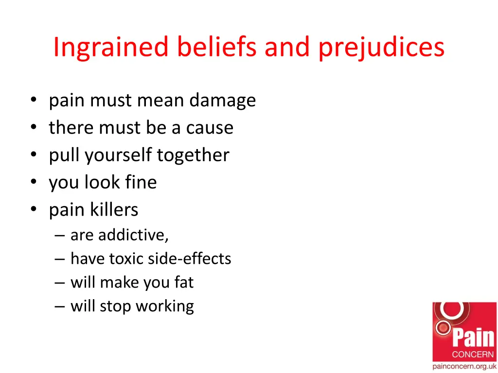 ingrained beliefs and prejudices