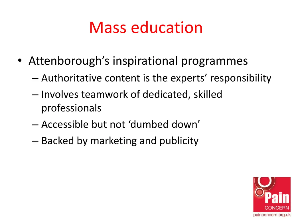 mass education