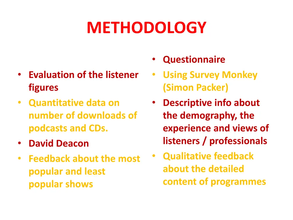 methodology