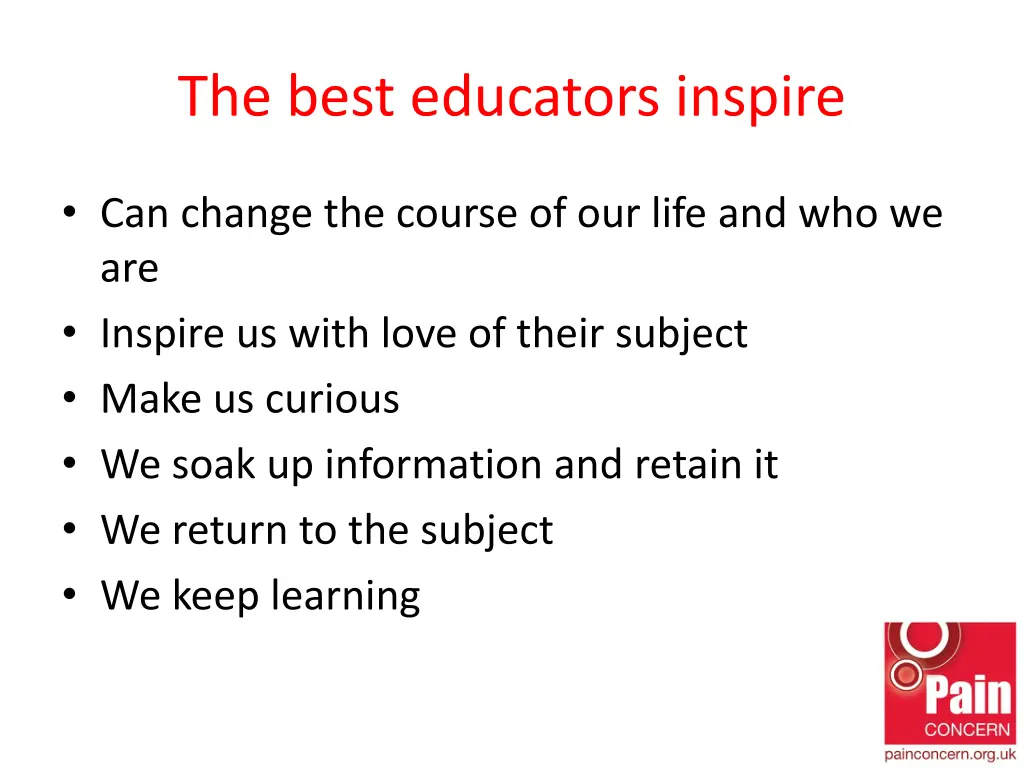 the best educators inspire