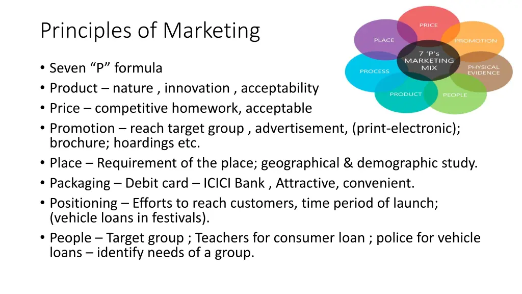 principles of marketing