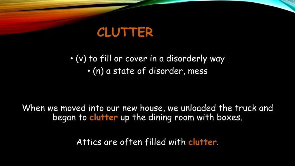 clutter