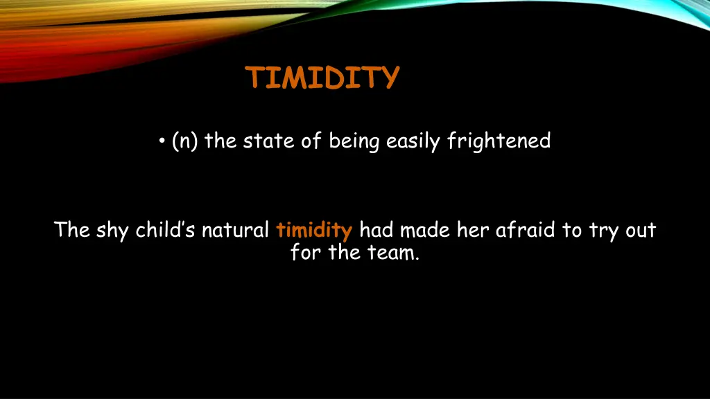 timidity